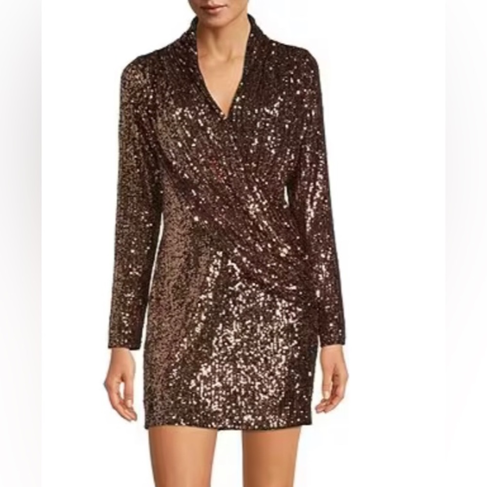 Badgley Mischka Juliana Sequin Mini Dress